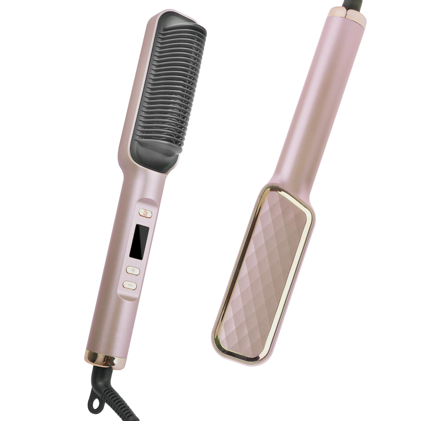 Hotodeal Hair Straightener Brush-20S Fast Heating Ceramic Negative Ion Hair Straightener Styling Comb