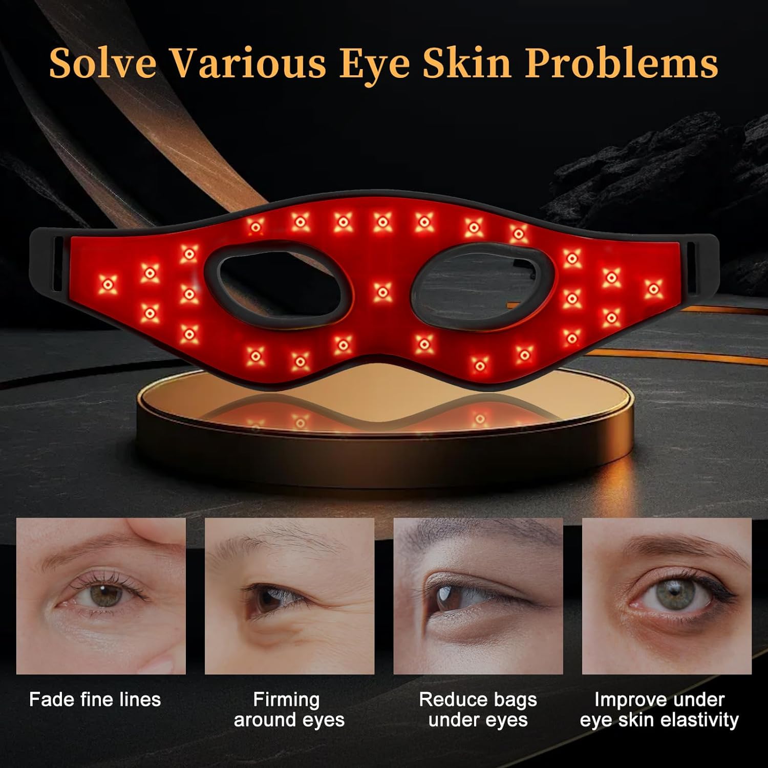 Hotodeal Red Light Therapy for Eyes- LED Light Therapy Eye Equipment for Skin Rejuvenation Anti-aging Beauty