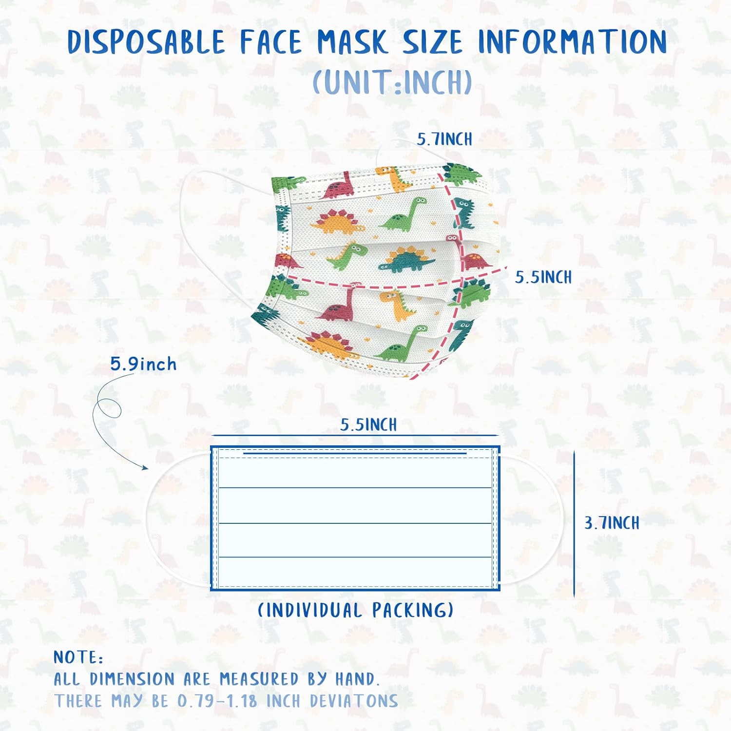 2000 Pcs Kids Disposable Face Masks,3 Ply Kids Masks Disposable Breathable Colorful Cute Face Masks for Children, Girls & Boys(100pcs/box)